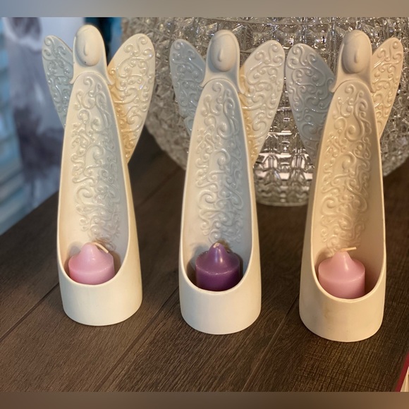 PartyLite Other - PartyLite Serenity Angel Candle Holder Lot of 3